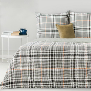 Bedding 220 x 200 3pc Cotton Ada 02 Black