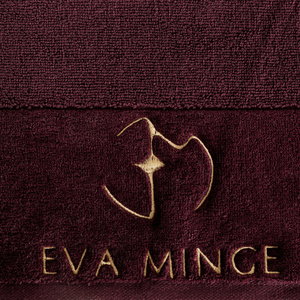 Eva Minge Gaja Bath Towel 50 x 90 Burgundy
