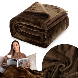 Blanket 160 x 200 Acrylic Solid Warm Yasemin 03