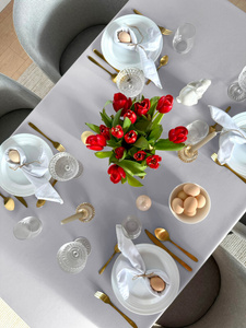 Tablecloth 140x220 Stainproof Classic Savio Grey