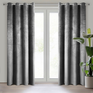 Curtain 140 x 250 Ready Decorative Pierre Steel