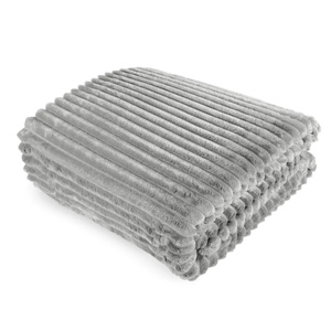 Blanket 160 x 200 Microfiber Plush Stripes Cadence 01