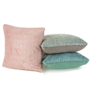 Design91 Havana 40 x 40 Fur Pillowcase Ash