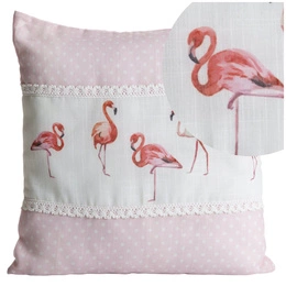 Flamingo pillowcase 40 x 40 B+Pink 40 x 40 Pink