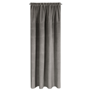 Curtain 140 x 300 Decorative Velvet Milo Gray