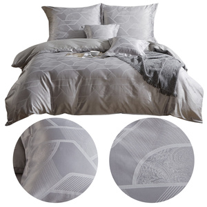 Bedding set 220 x 200 5 pcs Satin Embroidered AT014