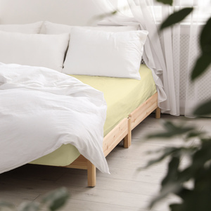 Bed sheet 160 x 200 with elastic Satin Antym 014