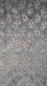 Gloria Steel+Grey Decorative Curtain 140 x 250