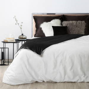 Bedding 160 x 200 3cz Satin Nova3 White + Black