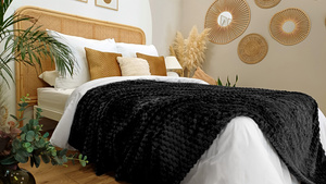 Blanket 200 x 220 Microfiber Embossed Plush Ala 3D Slice 06