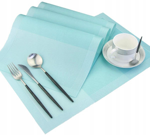30 x 45 Decorative Frappe Turquoise Placemat