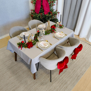 Tablecloth 150x350 Stainproof Classic Elegant Gray