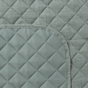 Bedspread 170 x 210 Quilted Linen1 Mint