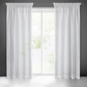 Rebecca Decorative Curtain on Tape 140 x 250 Bia