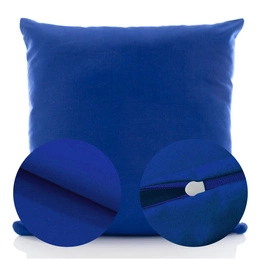 Cotton pillowcase 50 x 50 Uniform Ola navy blue Cornflower