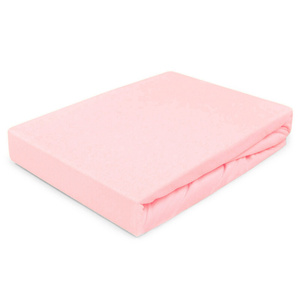 Jersey sheet with elastic 006_D Pink 160x200