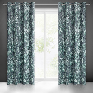 Curtain 140 x 250 Decorative Velvet Palermo Green