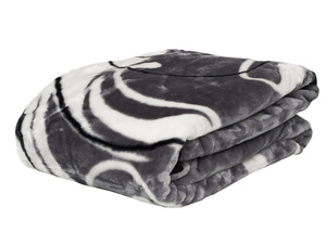 Color Acrylic Blanket A-337-2 Notes on Black 160x210