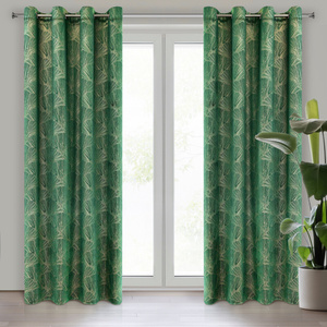 Pierre Cardin Goja Velvet Curtain 140 x 250 Green