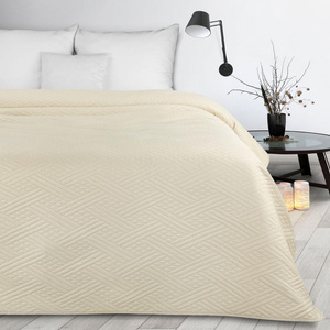 Bedspread 200 x 220 Quilted Decorative Boni4 Cream
