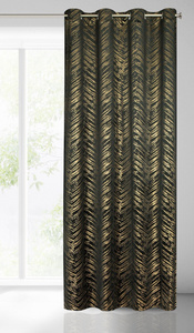 Curtain 140 x 250 Decorative Velvet Sara Black+Gold