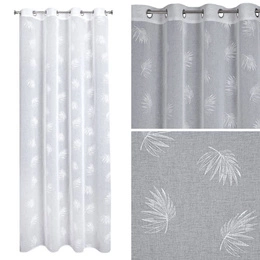 Curtain 140 x 260 Decorative Jessi White Swivels