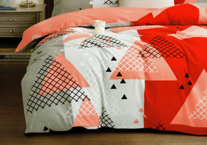 Bedding 160 x 200 3pcs Cotton Satin Elway 5053