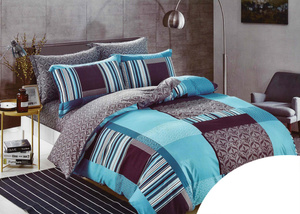Bedding set 180 x 200 3pcs Cotton Satin No. A1030