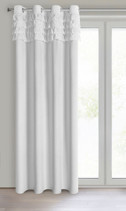 Curtain 140 x 250 Decorative Eyelets Erin White