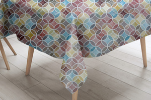 Tablecloth 140 cm Decorative by the Meter Lena 50