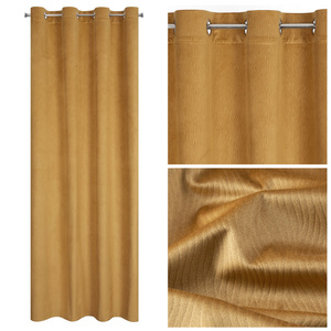 Velvet Lili Curtain 140 x 250 Gold Sash