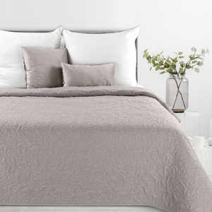 Quilted Decorative Bedspread 220 x 240 Len4 Gray