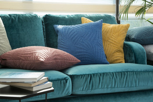 45 x 45 Decorative Quilted STONE Pillowcase C. Turk