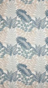 Curtain 140 x 270 Decorative Lenny Natur+Blue