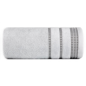 Towel 50 x 90 Cotton Amanda 03 500GSM Silver
