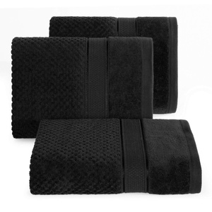 Towel 70 x 140 Cotton Jessi 06 500 GSM Black
