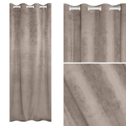 Curtain 140 x 250 Decorative Velvet Soft C.Beige