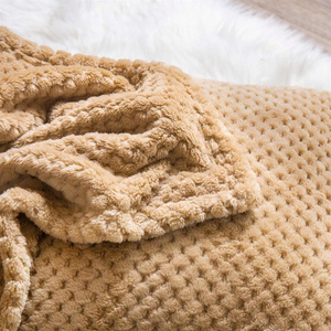 Blanket 200 x 220 Microfiber Jacquard Monte Beige