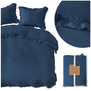 Bedding 220 x 200 3 pcs Pure Cotton with Ruffles 08