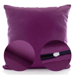 Cotton pillowcase 45 x 45 Uniform Ola Plum Purple