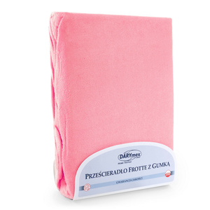 Terry sheet with elastic 012_D Light Pink 70x140