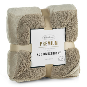 Blanket 200 x 220 Microfiber Two-sided Tedy Beige