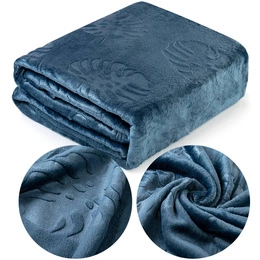 Ardea Leaf 02 Embossed Microfiber Blanket 160x200