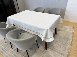 Stain-Resistant Tablecloth 140 x 280 with Lace Nela 549