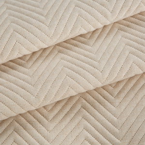 200 x 220 Quilted Linen3 Cream Bedspread