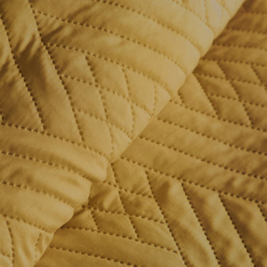 Bedspread 200 x 220 Quilted Decorative Boni1 Mustard