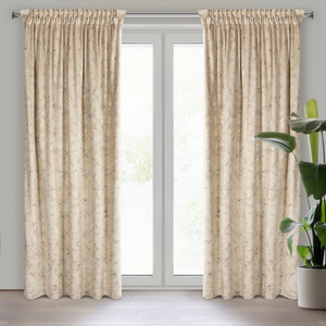 Curtain 135 x 270 Decorative Velvet Tulia Beige
