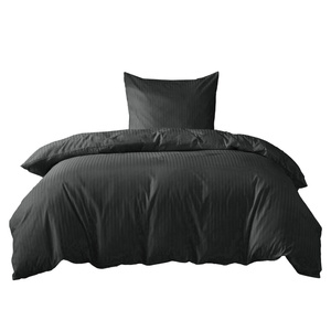 Bedding 140 x 200 2pc Cotton Adamash Black