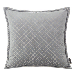 45 x 45 Decorative Quilted Kim Silver Pillowcase