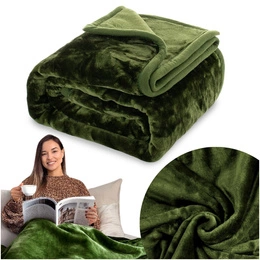 Blanket 160 x 200 Acrylic Solid Warm Yasemin 10